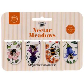 Nektármezők mágneses könyvjelző, 4 db/csomag