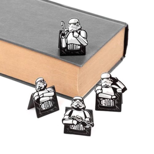Star Wars mágneses könyvjelző, 4 db/csomag, Az eredeti Stormtrooper