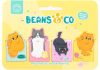 Cicás mágneses könyvjelző, 4 db/csomag, Beans & Társai Macskák