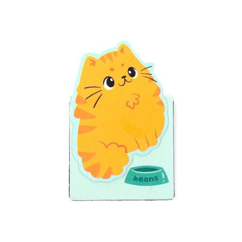 Cicás mágneses könyvjelző, 4 db/csomag, Beans & Társai Macskák