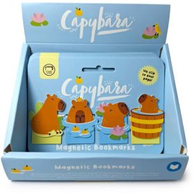 Kapibara mágneses könyvjelző, 4 db/csomag