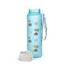 Pusheen cicás kulacs, 600ml, Pusheen macska lufikkal, kék