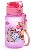 Pusheen cicás kulacs, 350ml, ínyenc Pusheen macska, rózsaszín