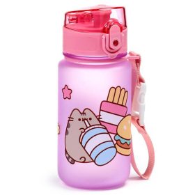  Pusheen cicás kulacs, 350ml, ínyenc Pusheen macska, rózsaszín