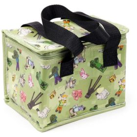   Minecraft mintás uzsonnás táska, hűtőtáska, 20,5x16x13,5cm, Minecraft karakterek