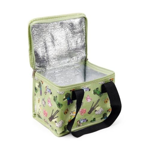 Minecraft mintás uzsonnás táska, hűtőtáska, 20,5x16x13,5cm, Minecraft karakterek