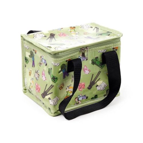 Minecraft mintás uzsonnás táska, hűtőtáska, 20,5x16x13,5cm, Minecraft karakterek