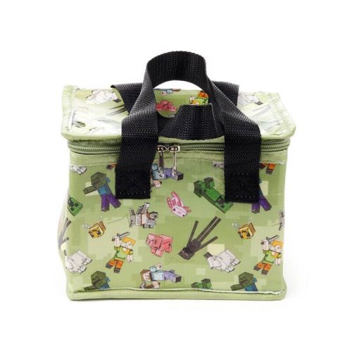 Minecraft mintás uzsonnás táska, hűtőtáska, 20,5x16x13,5cm, Minecraft karakterek