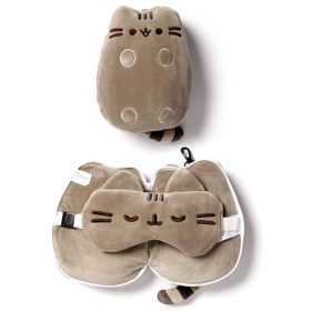 Pusheen cicás utazópárna szemmaszkkal, Relaxeazzz