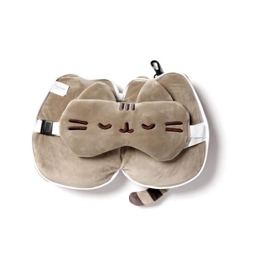 Pusheen cicás utazópárna szemmaszkkal, Relaxeazzz