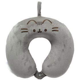   Pusheen cicás utazópárna, nyakpárna, memory foam, plüss RELAXEAZZZ