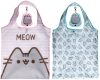Pusheen cicás bevásárlótáska, összehajtható, 55x37cm (10x8x3cm), kétféle