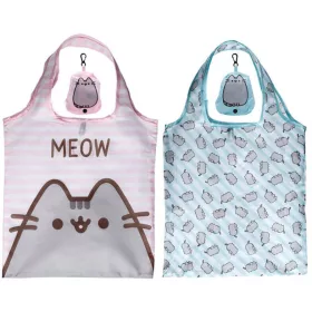   Pusheen cicás bevásárlótáska, összehajtható, 55x37cm (10x8x3cm), kétféle
