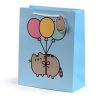 Pusheen cicás ajándéktáska, 33x26x12cm, nagy, macska lufikkal