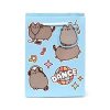 Pusheen cicás ajándéktáska, 23x17x9cm, közepes, Dance, kék
