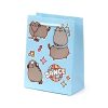 Pusheen cicás ajándéktáska, 23x17x9cm, közepes, Dance, kék