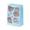Pusheen cicás ajándéktáska, 23x17x9cm, közepes, Dance, kék