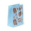 Pusheen cicás ajándéktáska, 23x17x9cm, közepes, Dance, kék