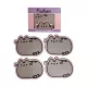 Pusheen cicás poháralátét szett, 4 db, parafa