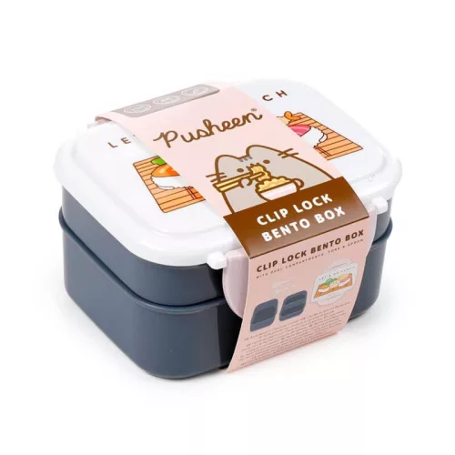 Pusheen cicás ételhordó, uzsonnás doboz szett, Bento, Sushi Club