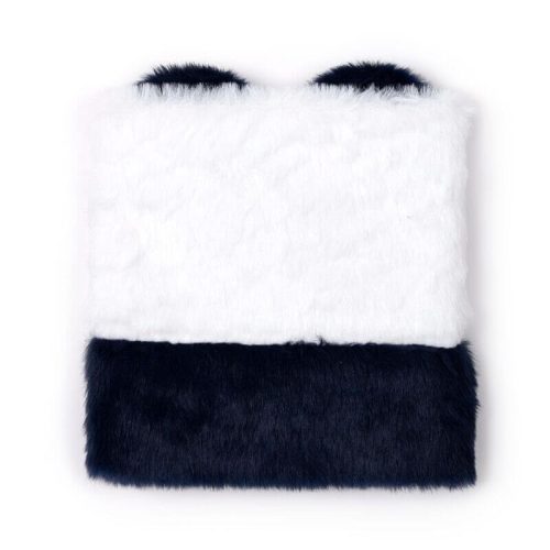 Pandás napló, 16x15cm, plüss borítóval, vonalas, Susu, a panda