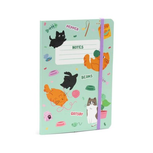 Cicás notesz, A/5, vonalas, Beans és Társai - Macskák