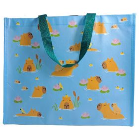 Kapibara bevásárlótáska, kék, 33x39x17cm