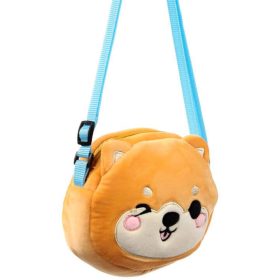   Keresztpántos válltáska, 16x19x6cm, plüss, Édes Állatok, Shuggs, A Shiba Inu Kutya