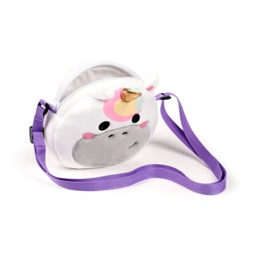 Keresztpántos válltáska, 16x18x6cm, plüss, Édes Állatok, Astra, az Unikornis