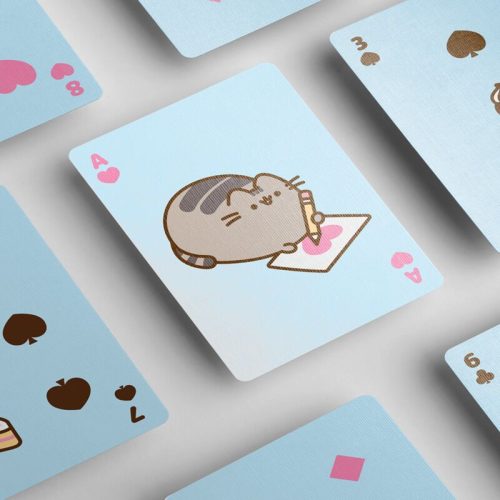 Francia kártya, póker kártya, 54 lapos, Pusheen cicás