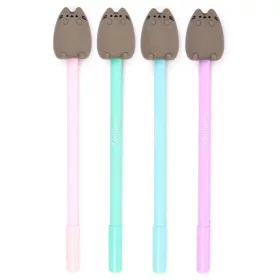   Pusheen cicás zseléstoll, fekete tinta, Pusheen figurával, többféle