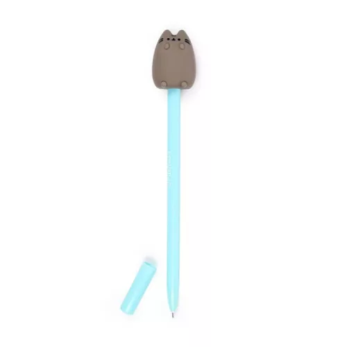Pusheen cicás zseléstoll, fekete tinta, Pusheen figurával, többféle