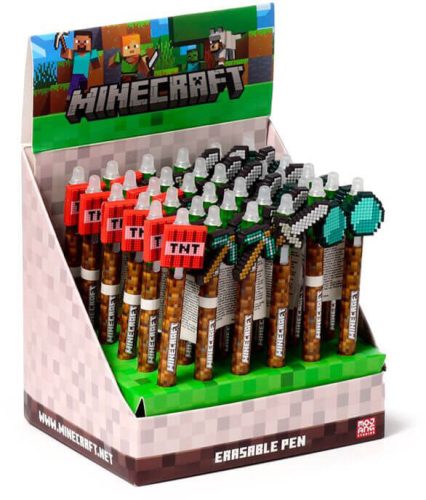 Radírozható zseléstoll, Minecraft eszközök, többféle változat