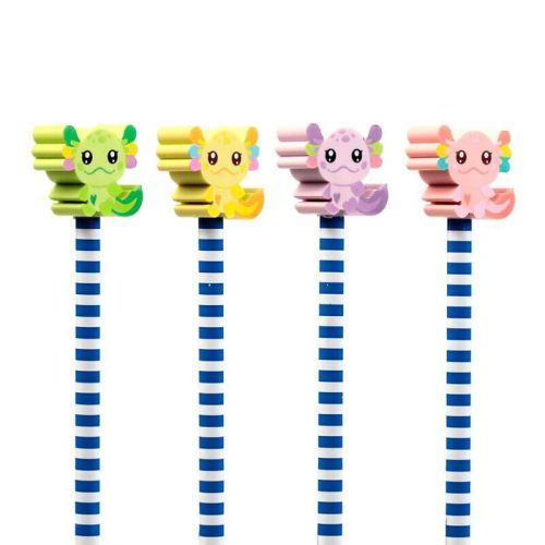 Axolotl grafitceruza forma radírral, 1 db, többféle változat