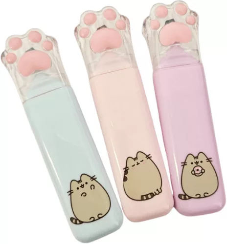 Pusheen cicás szövegkiemelő szett, 3 db/szett, Pusheen macska mancsa