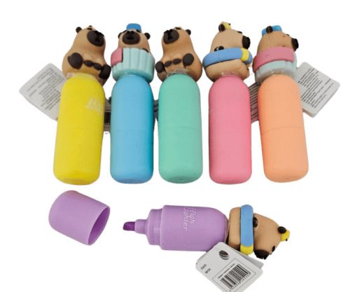 Kapibarás szövegkiemelő figurával, többféle