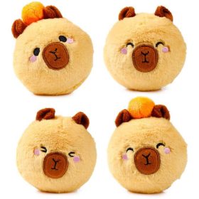 Pattogó plüss labda, kapibara fej, többféle változat