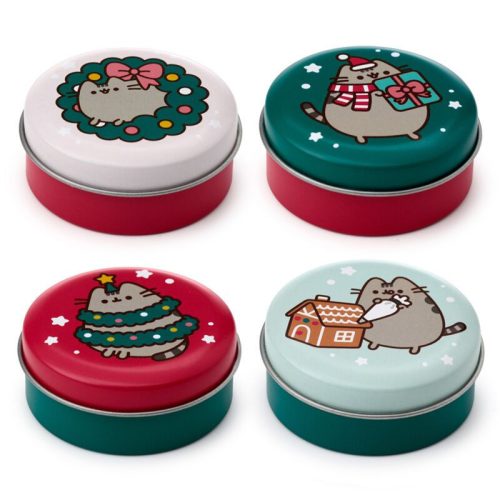 Pusheen cicás ajakbalzsam tégelyben, karácsonyi, 4 féle, XLIP150