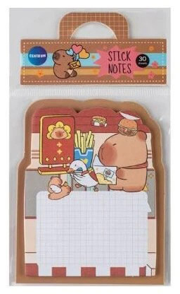 Kapibara öntapadós jegyzettömb, 70x90mm, 30 lapos, többféle mintával