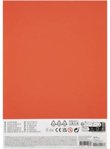 Dekorgumi csomag, A/4, 8 lap/csomag, 1 mm, Moxy