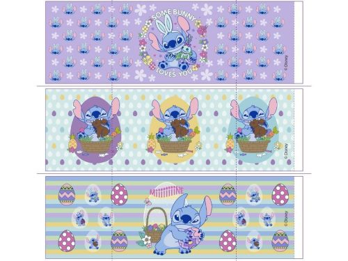 Stitch tojásdíszítő fólia húsvétra, 12 db fólia és 4 db tojástartó