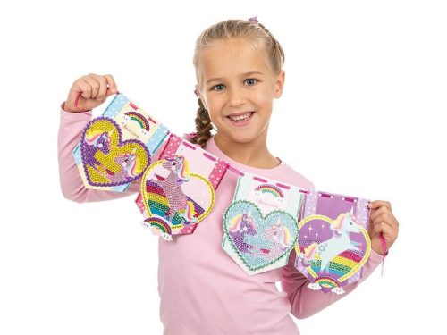 Gyémántfestés szett, Unikornis füzér 4 mintával