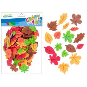 Dekorgumi, öntapadós, őszi levelek, 180 db-os
