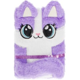 Cicás napló, notesz, A/5, plüss borítóval, Cat Big Eyes