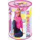 Barbie persely és ceruzatartó, kerek