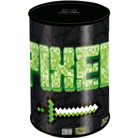   Minecraft mintás persely és ceruzatartó, kerek, Pixel (536849)