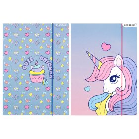 Unikornis gumis mappa A/4, Starpak, kétféle (553546)