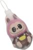 Labubu stresszlabda, squishy, kb. 9 cm magas, hálós tartóban