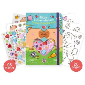 Kapibarás színezőkönyv matricákkal és strasszkövekkel