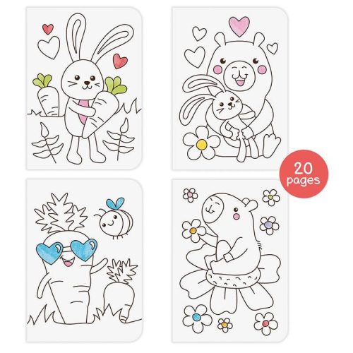 Kapibarás színezőkönyv matricákkal és strasszkövekkel